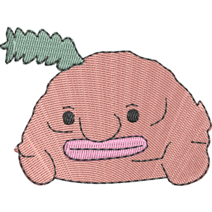 Blobfish Summer Camp Island Free Machine Embroidery Design