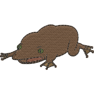 Hole Frog Adventure Time Free Machine Embroidery Design