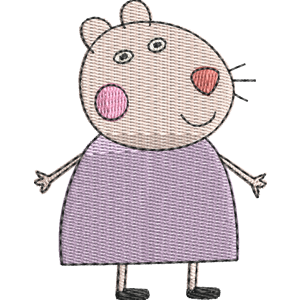 Hazel Hamster Peppa Pig Free Machine Embroidery Design