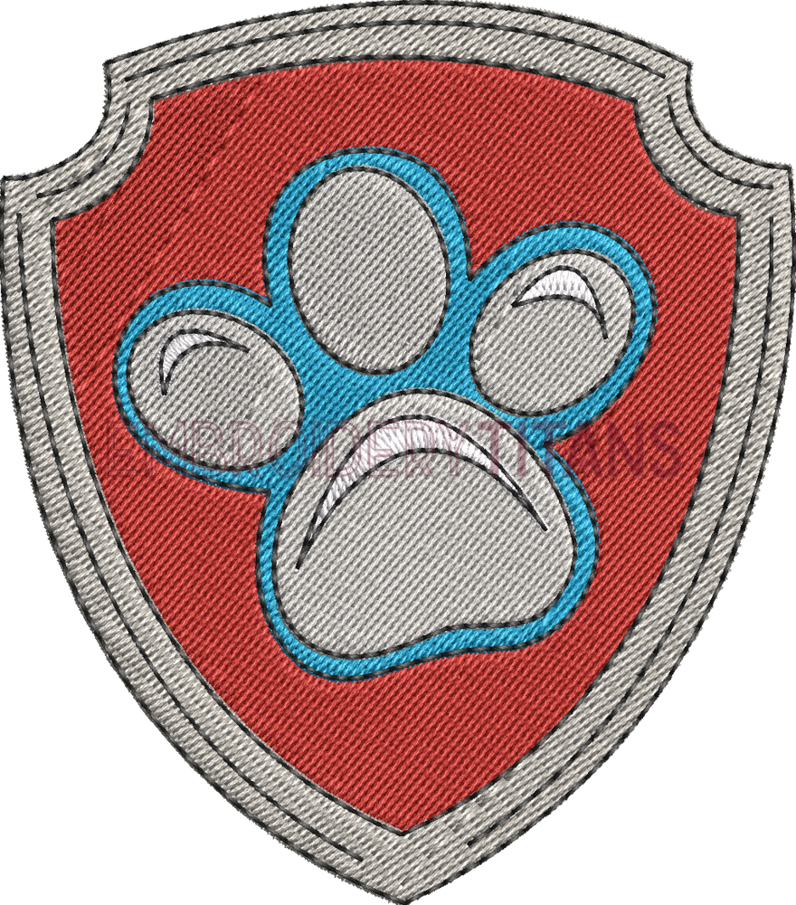 Ryder Badge Paw Patrol Free Machine Embroidery Design Download In Pes