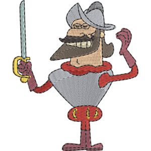 Conquistador Zig & Sharko Free Machine Embroidery Design