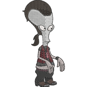 Roger The Alien (Ricky Spanish) American Dad! Free Machine Embroidery Design