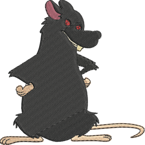 Rat Bunnicula Free Coloring Page for Kids