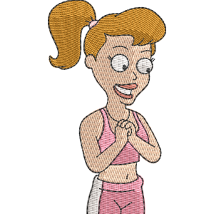 Ally American Dad! Free Machine Embroidery Design