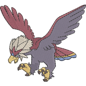 Braviary Pokemon Free Coloring Page for Kids