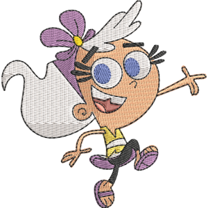 Chloe Carmichae Happy Fairly Odd Parents Free Machine Embroidery Design