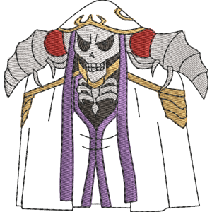 Ainz Ooal Gown Isekai Quartet Free Machine Embroidery Design