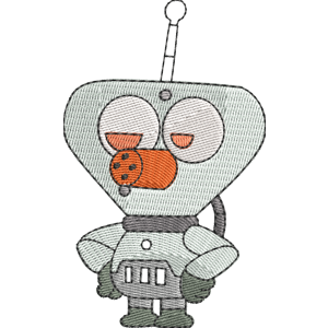 Robot Boy Girl Dog Cat Mouse Cheese Free Coloring Page for Kids