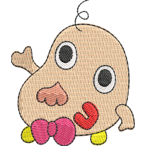 Mr. Fukuwarai Tamagotchi Free Coloring Page for Kids