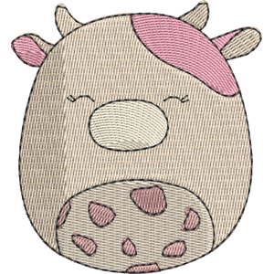 Clay the Cow Squishmallows Free Machine Embroidery Design