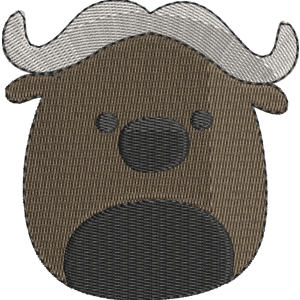 Boden the Water Buffalo Squishmallows Free Machine Embroidery Design