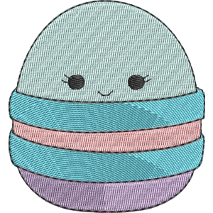 Amandine the Macaron Squishmallows Free Machine Embroidery Design