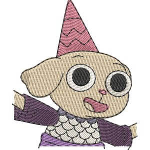 Dungeon Doug Summer Camp Island Free Machine Embroidery Design