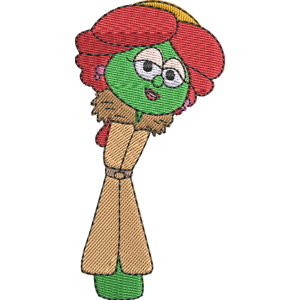 Julia Rhubarb VeggieTales in the City Free Coloring Page for Kids