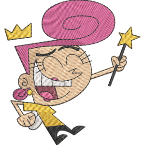 Wanda Cherring Fairly Odd Parents Free Machine Embroidery Design