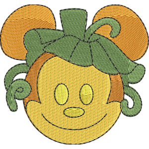 Pumpkin Mickey Disney Emoji Blitz Free Coloring Page for Kids