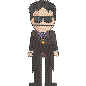 Corey Hart South Park Free Machine Embroidery Design