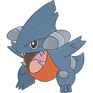 Gible Pokemon Free Coloring Page for Kids