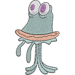 Magic Jellyfish Zig & Sharko Free Machine Embroidery Design