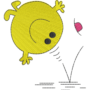 Mr Bounce Mr Men Free Coloring Page for Kids
