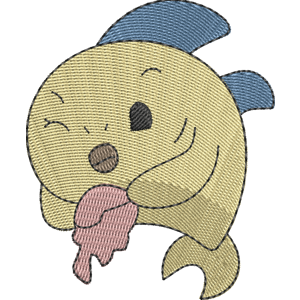 Trubble the Shark Pikmi Pops Free Machine Embroidery Design