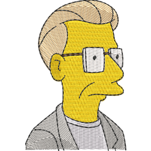 Ed Begley, Jr. Simpsons Free Machine Embroidery Design