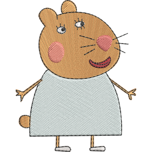 Dr Hamster the vet Peppa Pig Free Coloring Page for Kids