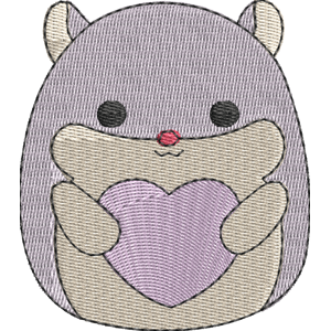 Bravo the Hamster Squishmallows Free Machine Embroidery Design