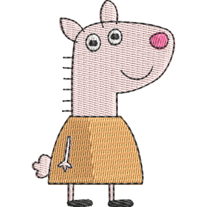 Lotte Llama Peppa Pig Free Machine Embroidery Design