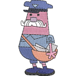 Mailman Wow! Wow! Wubbzy! Free Machine Embroidery Design