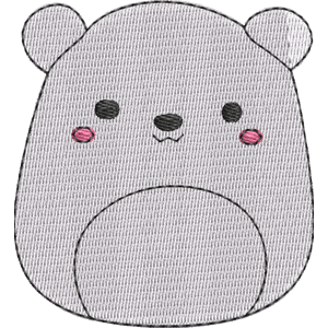 Brooke the Polar Bear Squishmallows Free Machine Embroidery Design