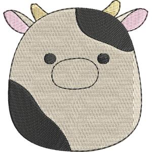 Connor the Cow Squishmallows Free Machine Embroidery Design