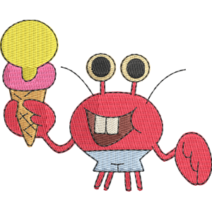 Child Lobster Zig & Sharko Free Machine Embroidery Design