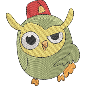 Fez Owl Moshi Monsters Free Coloring Page for Kids