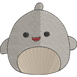 Bernard the Shark Squishmallows Free Machine Embroidery Design