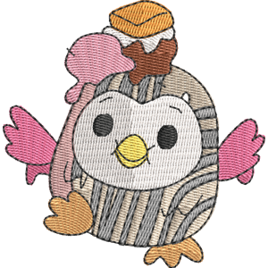 Barney the Owl Pikmi Pops Free Machine Embroidery Design