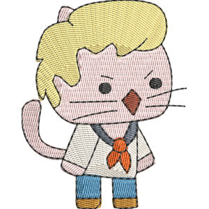 Blond StrikeForce Kitty Free Coloring Page for Kids