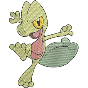 Treecko Pokemon Free Coloring Page for Kids