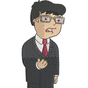 Mr. Yoshida American Dad! Free Machine Embroidery Design