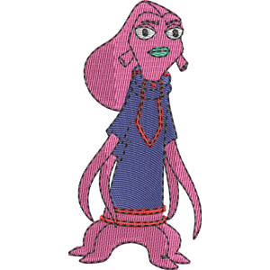 Alien Commander Milo Murphy Law Free Machine Embroidery Design