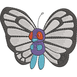 Butterfree 1 Pokemon Free Coloring Page for Kids