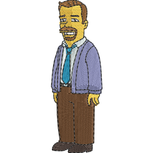 Charles Heathbar Simpsons Free Machine Embroidery Design