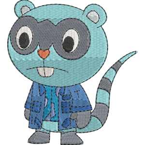 Aiden Happy Tree Friends Free Coloring Page for Kids