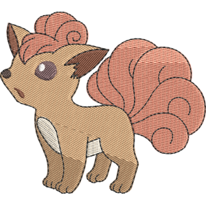 Vulpix Pokemon Free Coloring Page for Kids