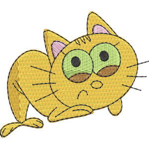 Cat-faced Fish Zig & Sharko Free Machine Embroidery Design