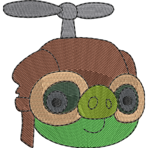 Helipigs Angry Birds Pigs Free Machine Embroidery Design