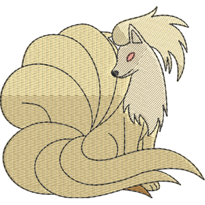 Ninetales Pokemon Free Coloring Page for Kids