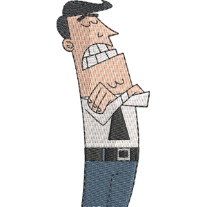 Mr. Turner Cross Arms Fairly Odd Parents Free Machine Embroidery Design