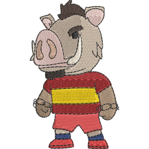 Spanish Boar Stumble Guys Free Machine Embroidery Design