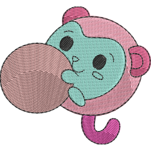 Swing the Monkey Pikmi Pops Free Machine Embroidery Design